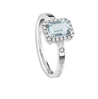 Anello Salvini Donna Sorrento in Oro bianco Acquamarina 0.18 Ct 20086526 - 20086526